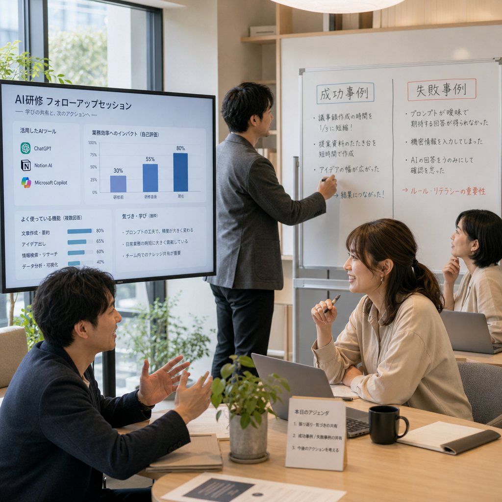 AI研修を組織文化として定着させるためのチームミーティング