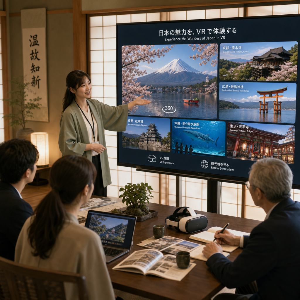 観光VR補助金の概要を示すイメージ図
