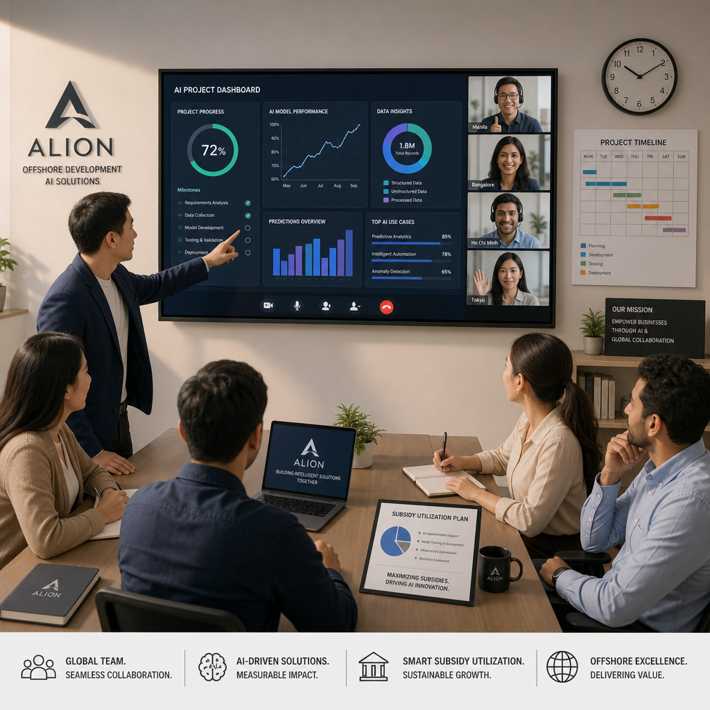ALION株式会社のAI開発チームのイメージ