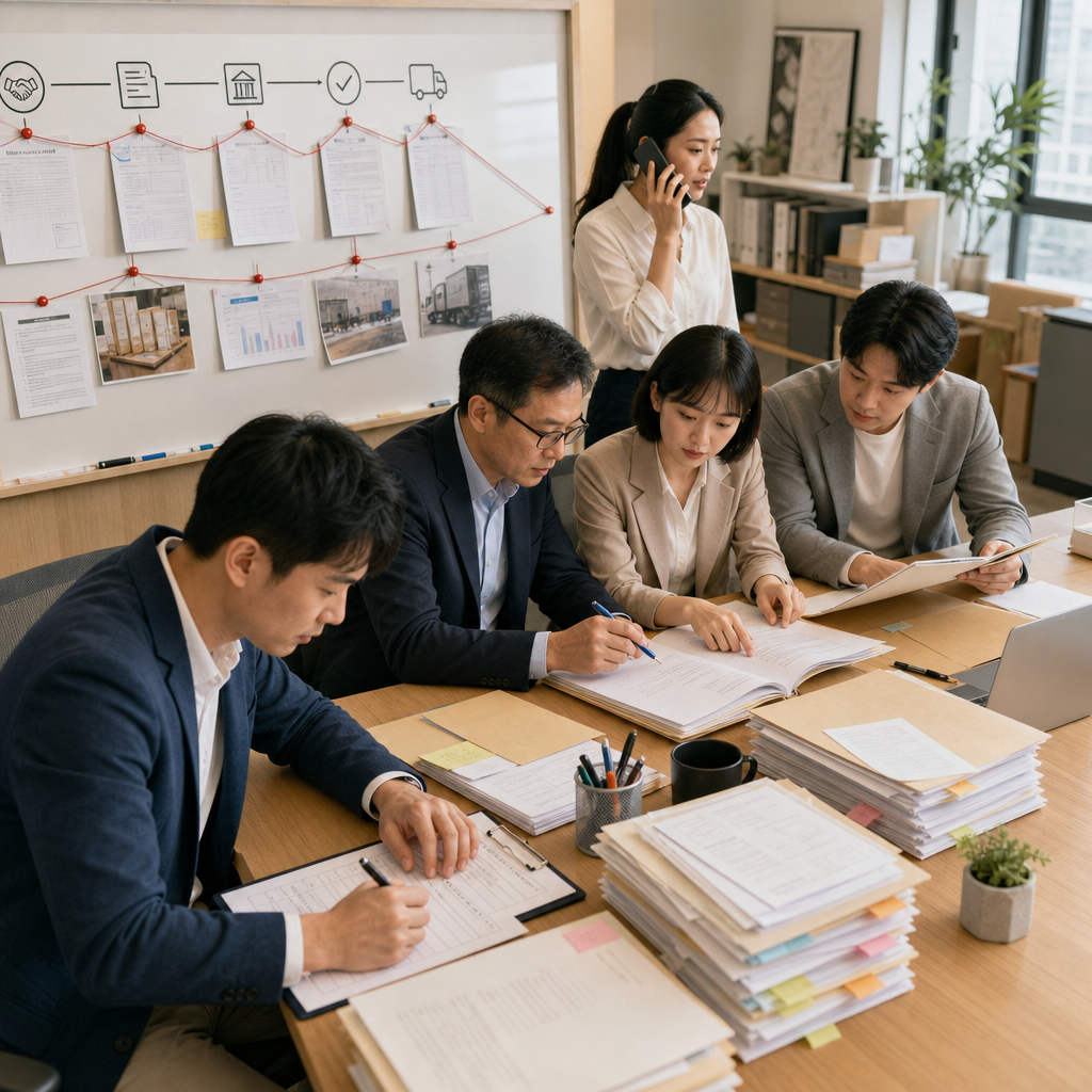 企業收到日本稅務查核通知後進行內部會議