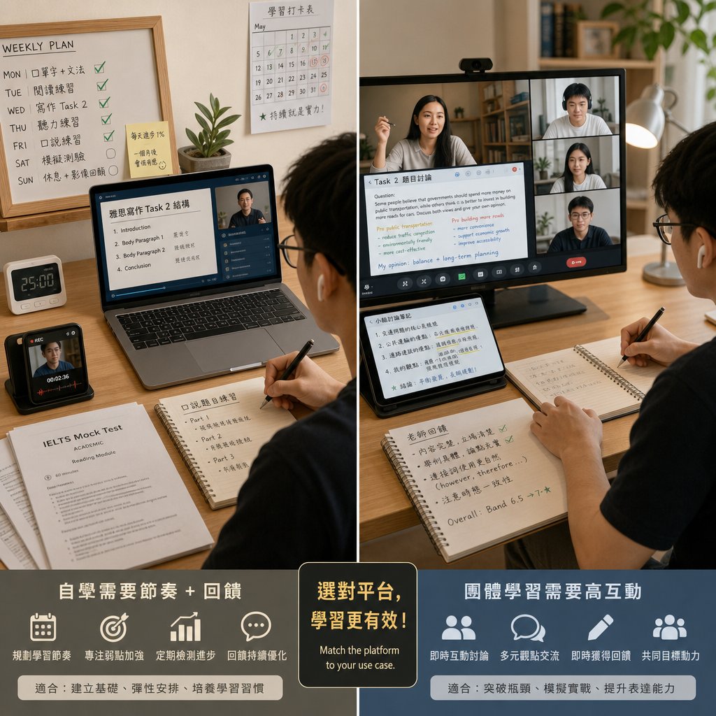 個人自學、團隊共學與企業培訓的線上學習情境