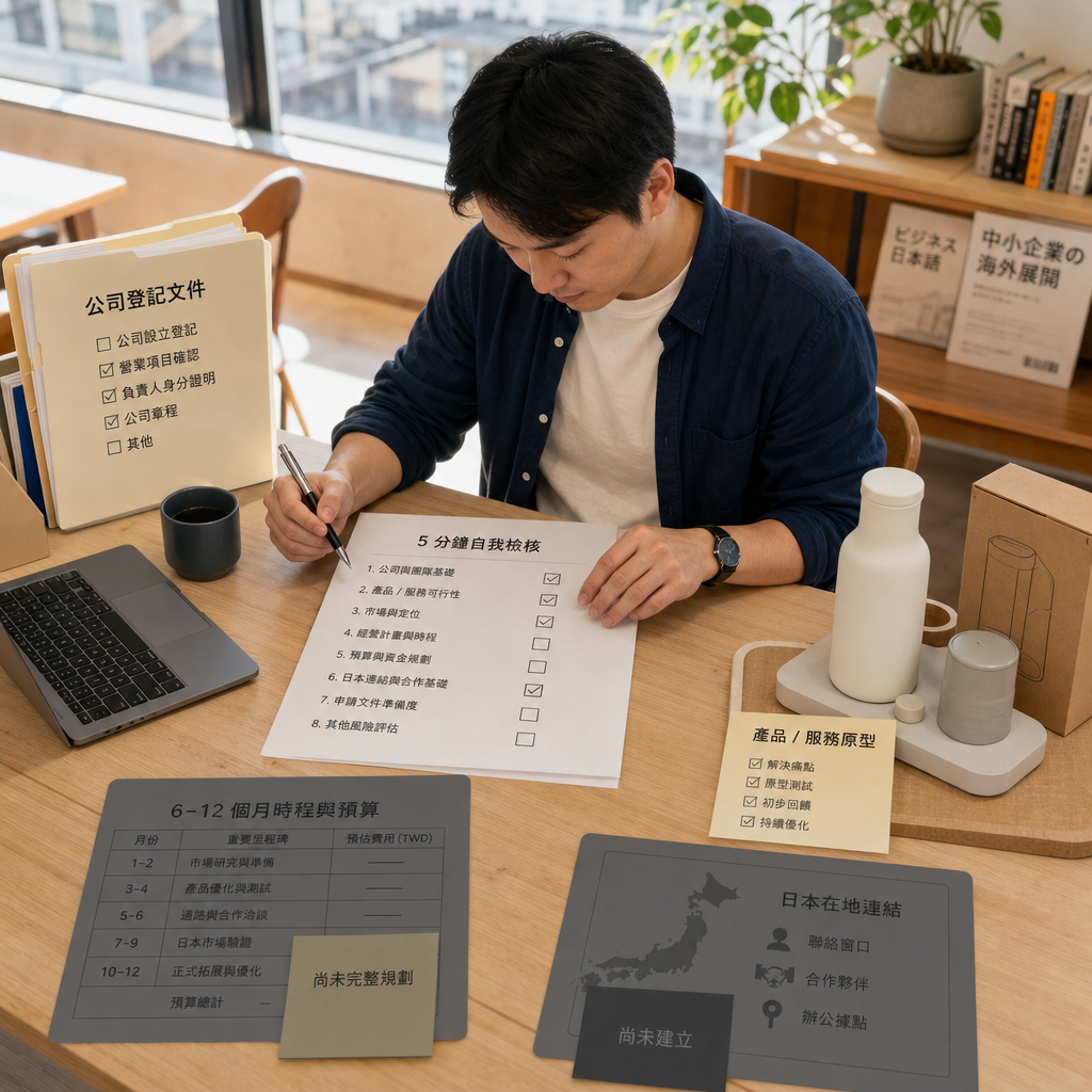 申請日本創業補助前的條件檢查清單