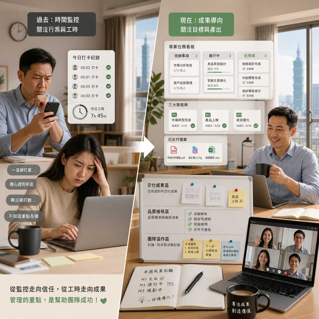 遠距主管與團隊透過儀表板追蹤績效與協作成果
