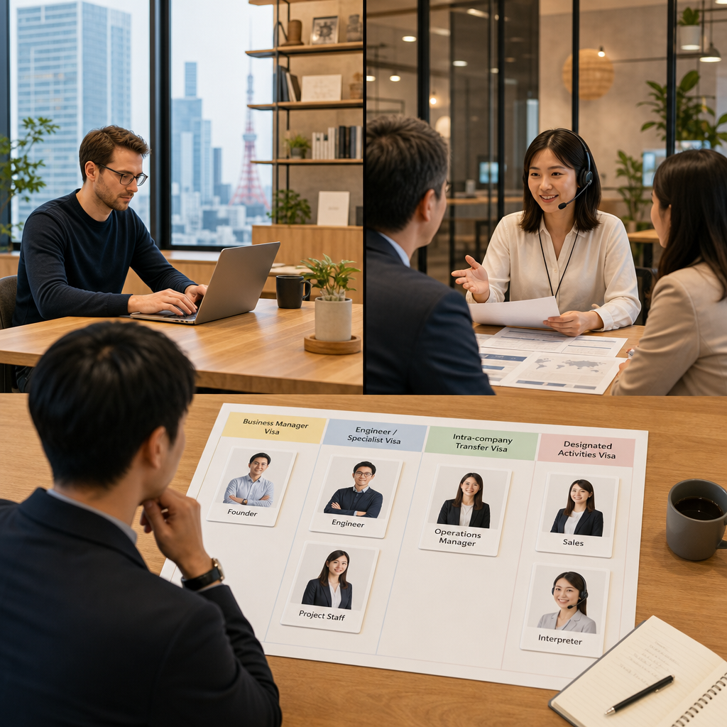日本就勞簽證與短期商務簽證比較表