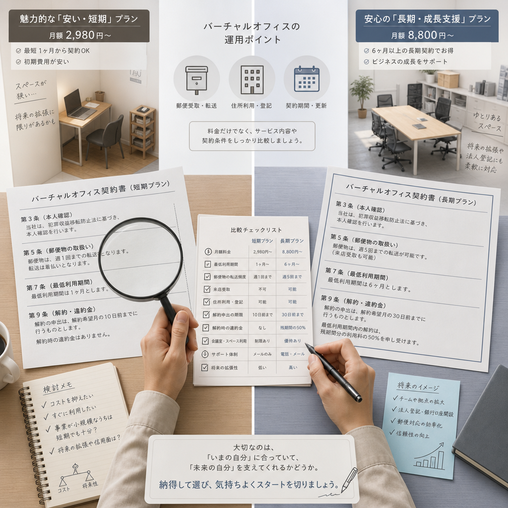 契約前チェックリストを確認する担当者の手元