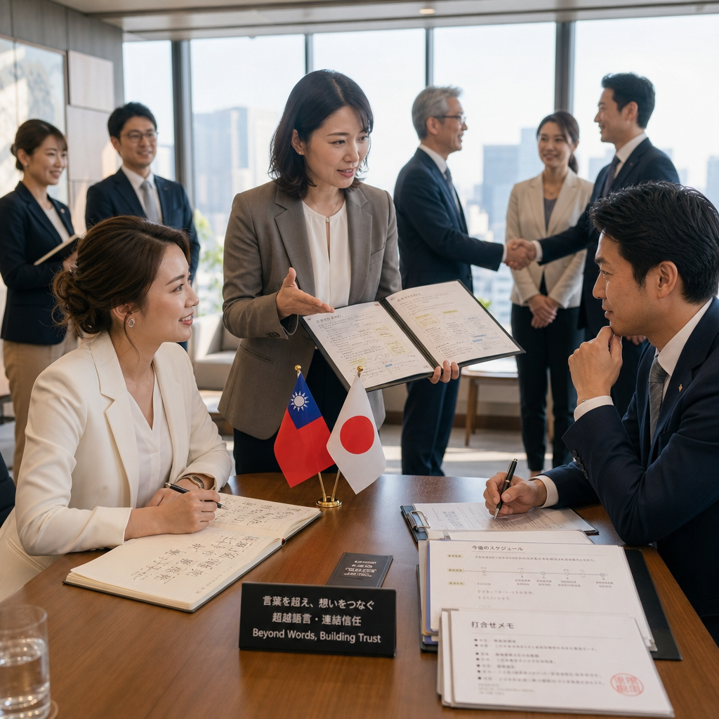 跨境團隊進行日文提案、本地營運與合作協調