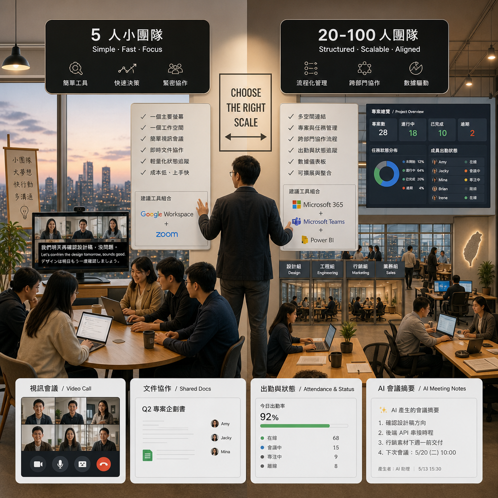 虛擬辦公空間與遠距協作工具整合使用情境