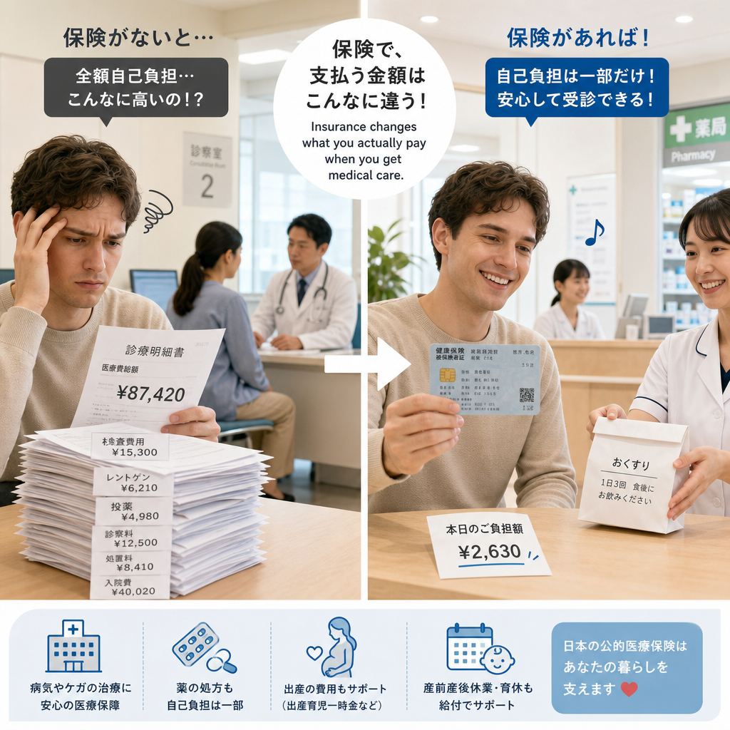 日本醫療、年金、失業與職災保障圖解