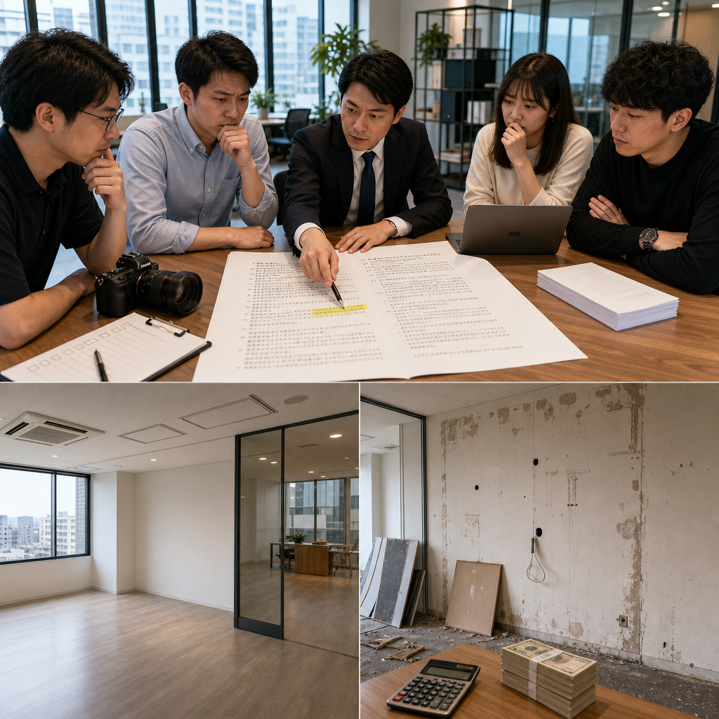 日本辦公室租約避坑與押金退還重點