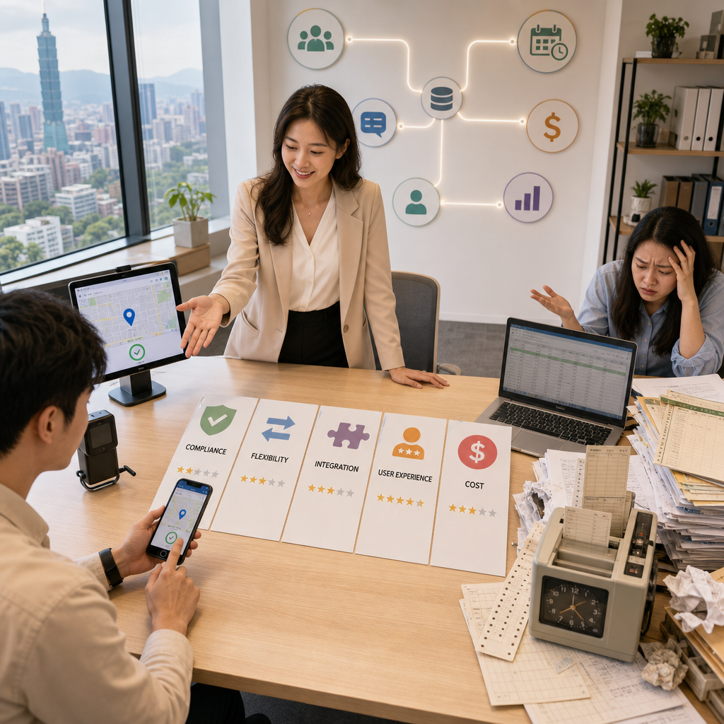 人資與主管比較不同遠端打卡系統功能與價格