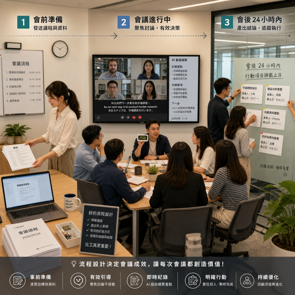 遠距團隊透過規範與工具提升線上會議效率
