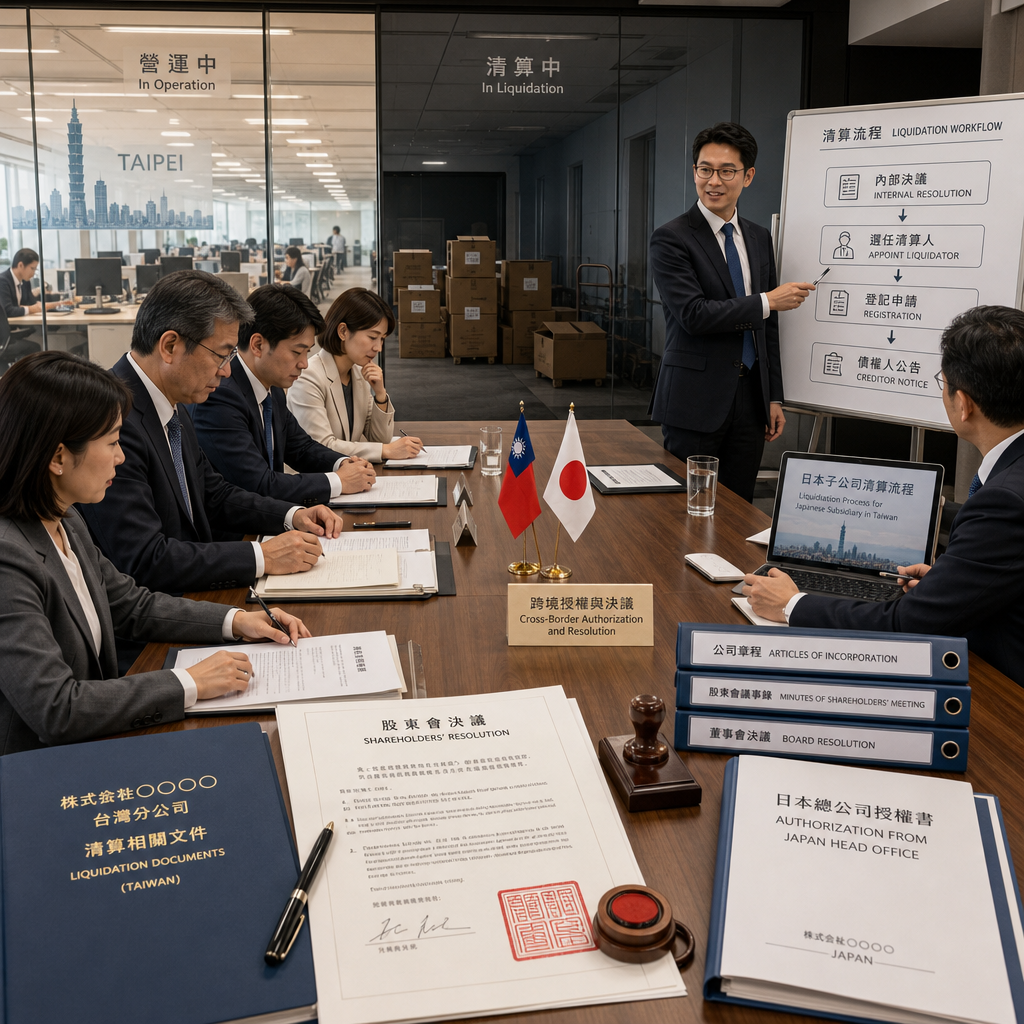 日本公司股東會決議與清算文件準備