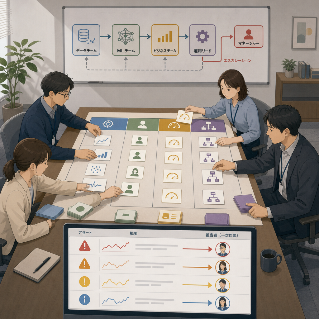 AI運用フローと責任分担を設計するプロジェクト資料