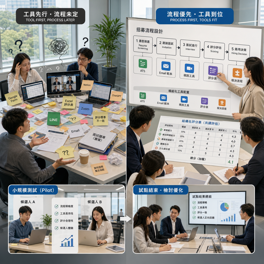 企業導入遠端面試工具的流程規劃會議