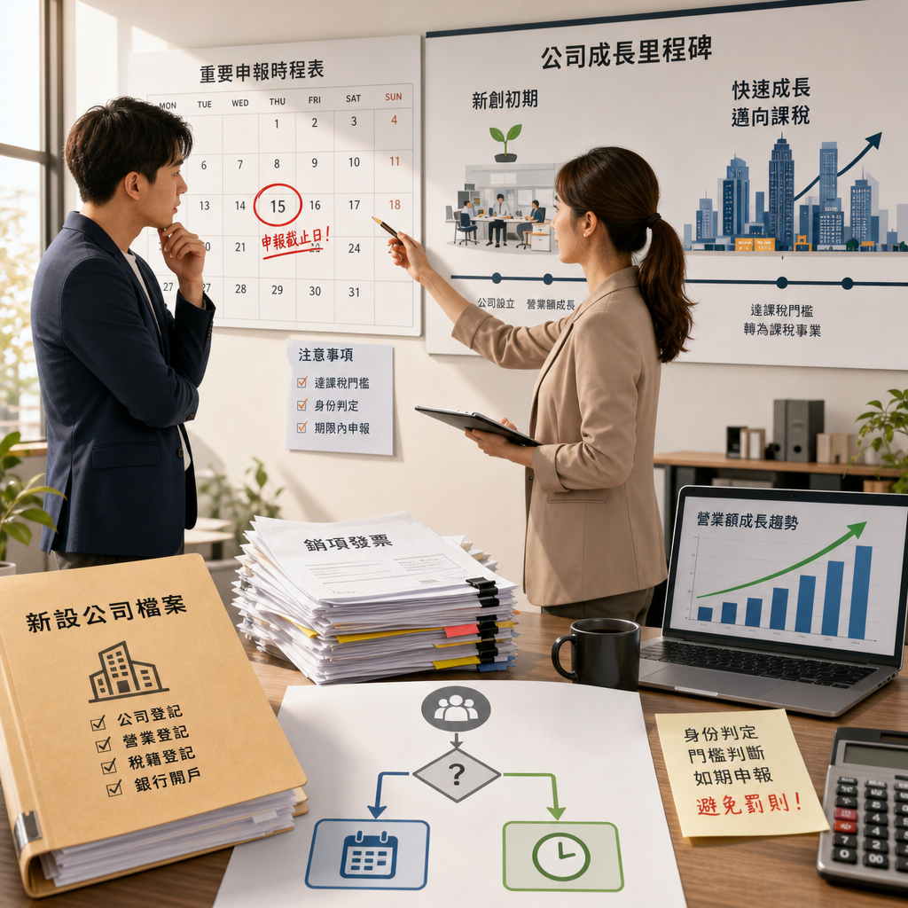 日本辦公桌上標示申報期限的行事曆與報表