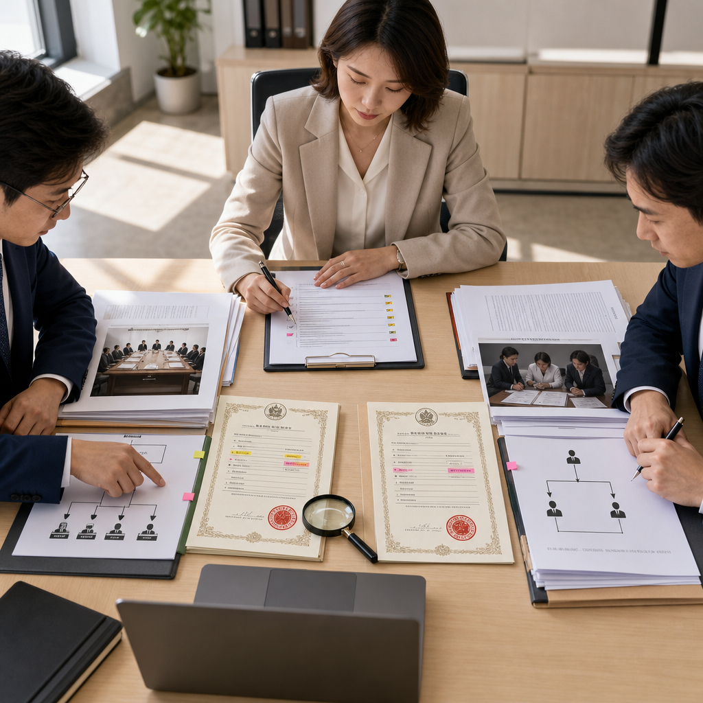 日本公司代表人變更前檢視公司登記與權限文件