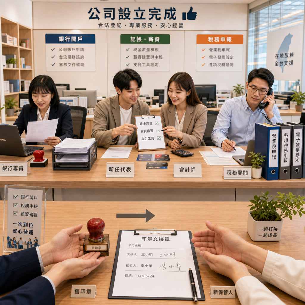 日本公司代表變更後更新銀行稅務與人事資料