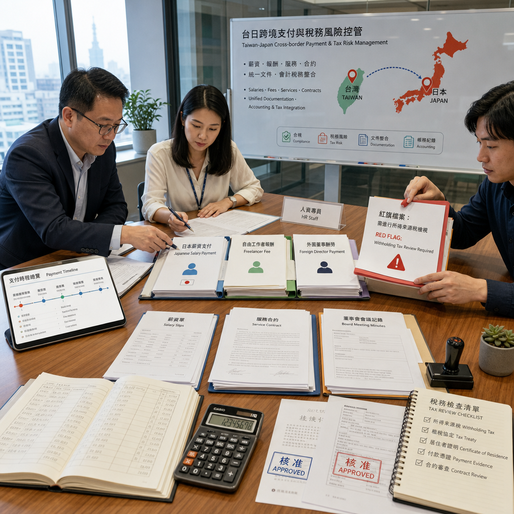 跨境付款合約與日本源泉扣繳稅務文件