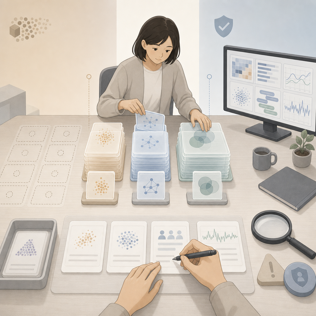 実データと合成データを比較するAI開発画面