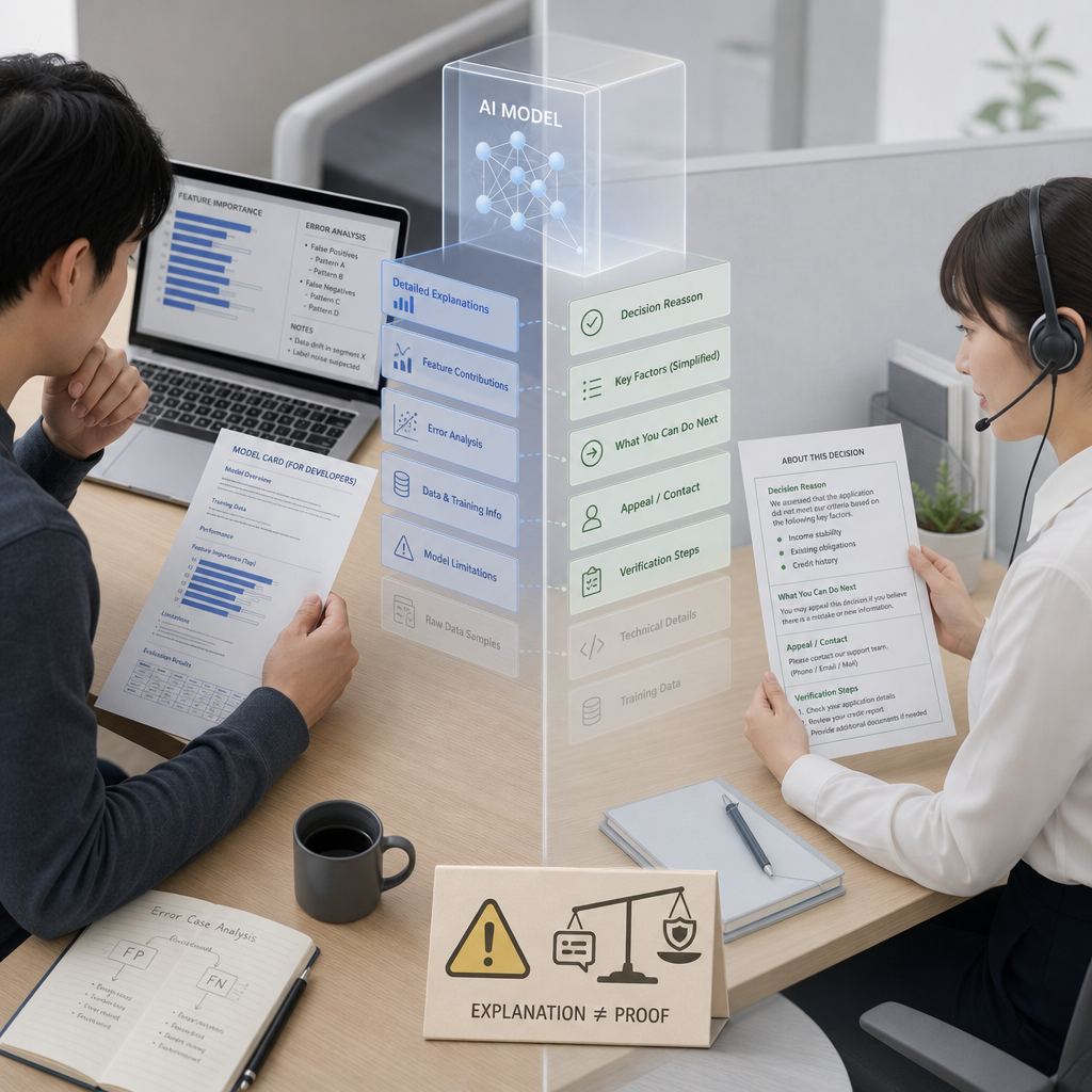 AIの予測根拠を可視化する説明可能性の画面