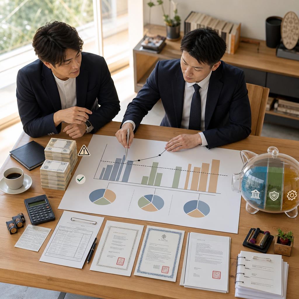 會計師檢視日本公司資本金與稅務規劃報表