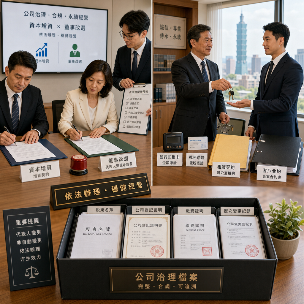 日本公司代表董事交接與合規文件清單