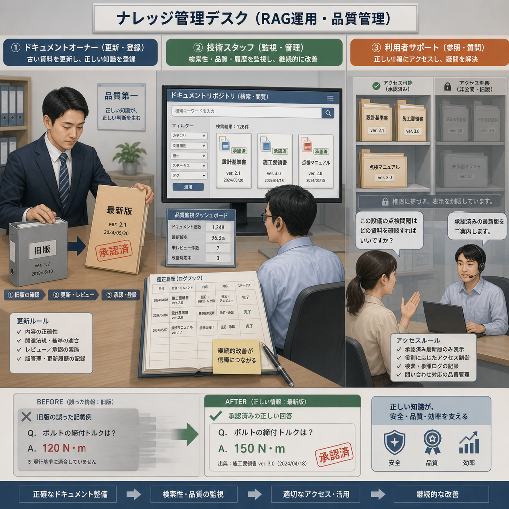 社内AIの利用状況とナレッジ更新を管理するチーム