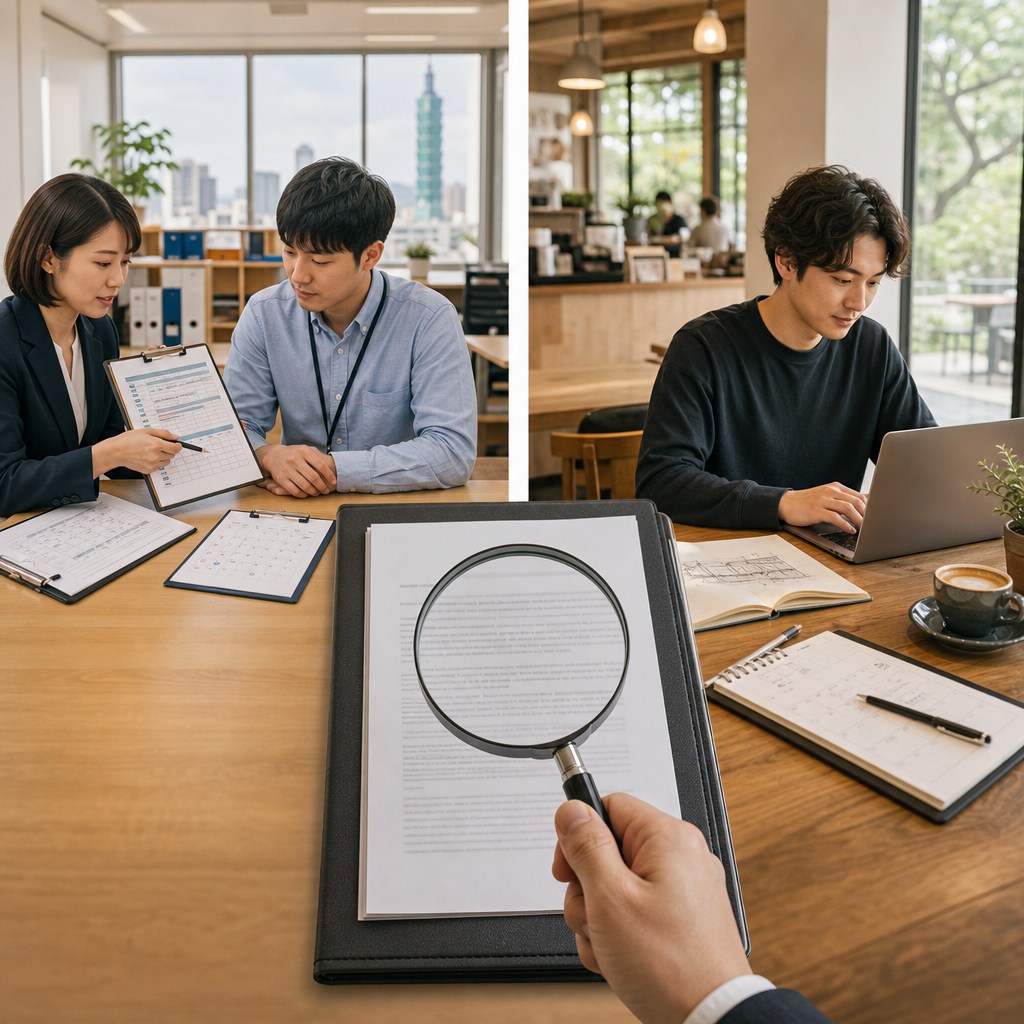 日本企業人資主管與新進員工確認雇用契約
