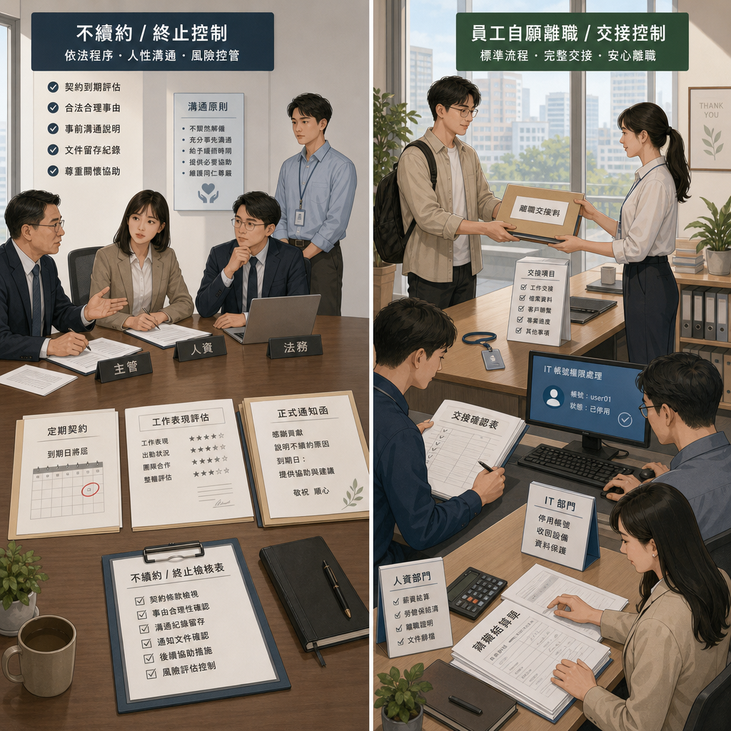 日本人資主管與員工進行離職面談
