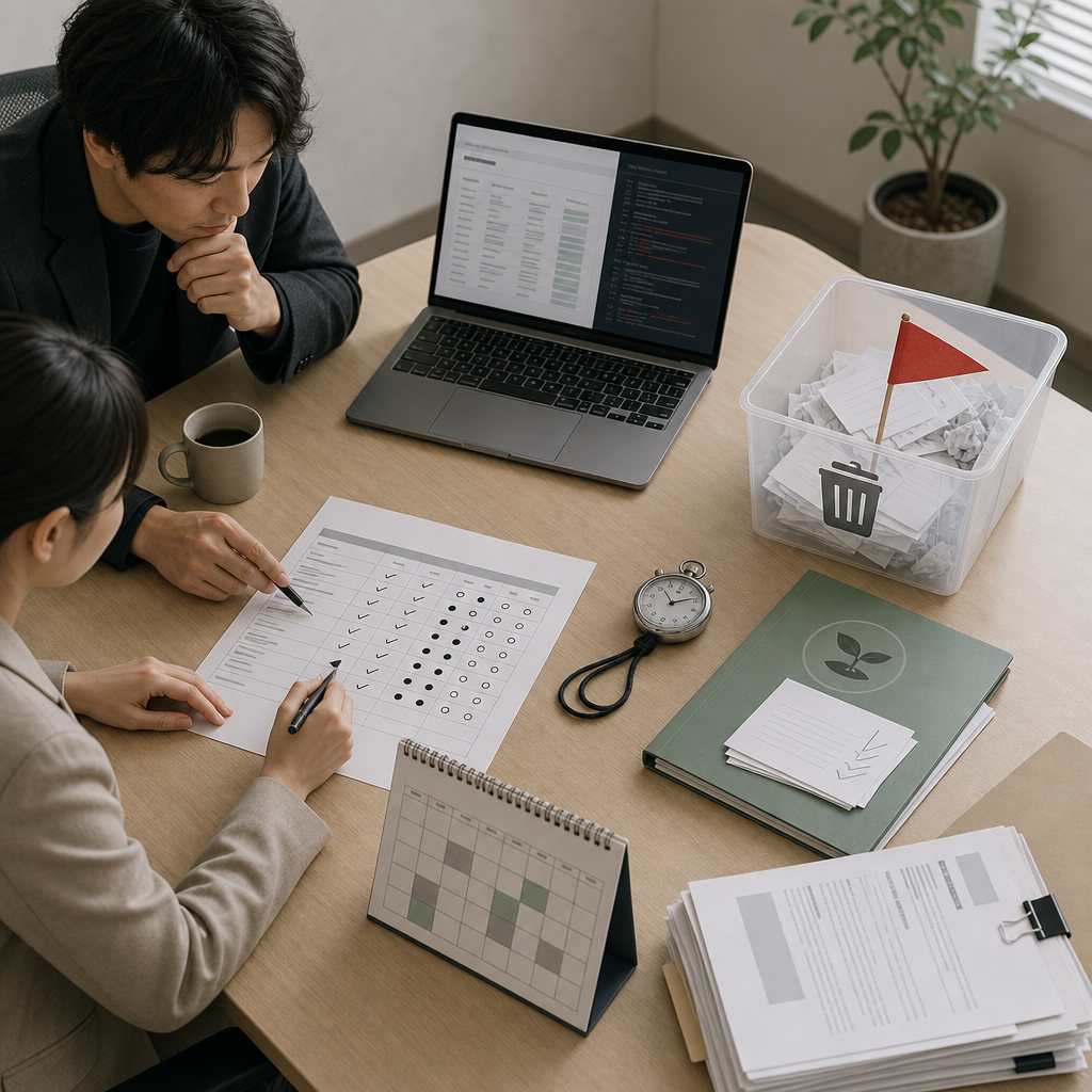AI PoCのKPIを確認するプロジェクトチーム