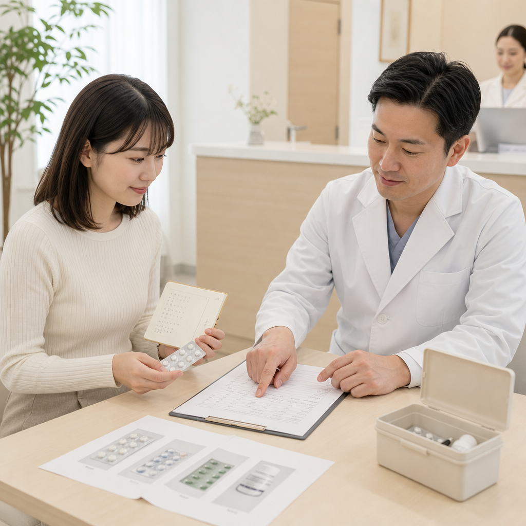 受付から診察までを案内する産婦人科のスタッフ