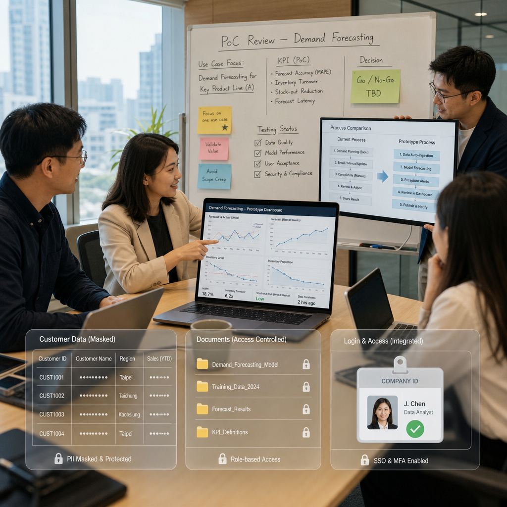 團隊以原型驗證企業人工智慧治理與資料安全流程