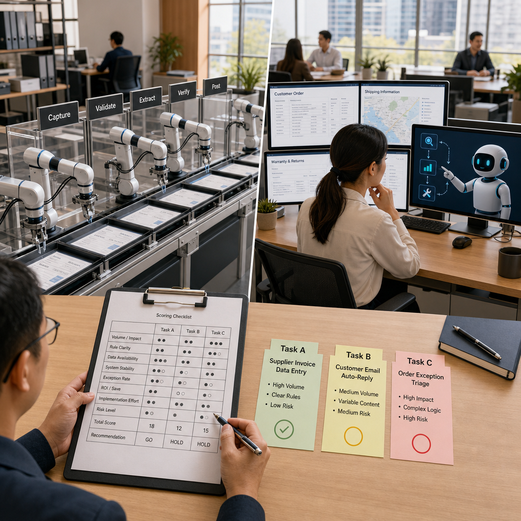 企業團隊檢視 AI Agent 導入任務與流程地圖