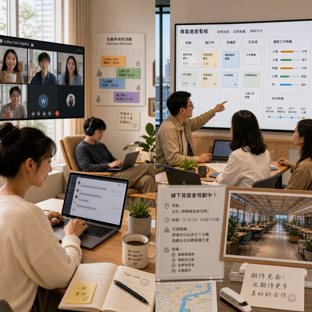 遠端團隊參與自願線上交流活動