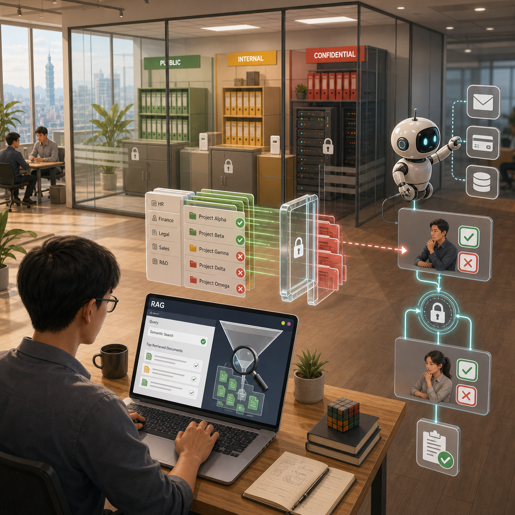 企業 RAG 與 AI Agent 最小權限安全架構