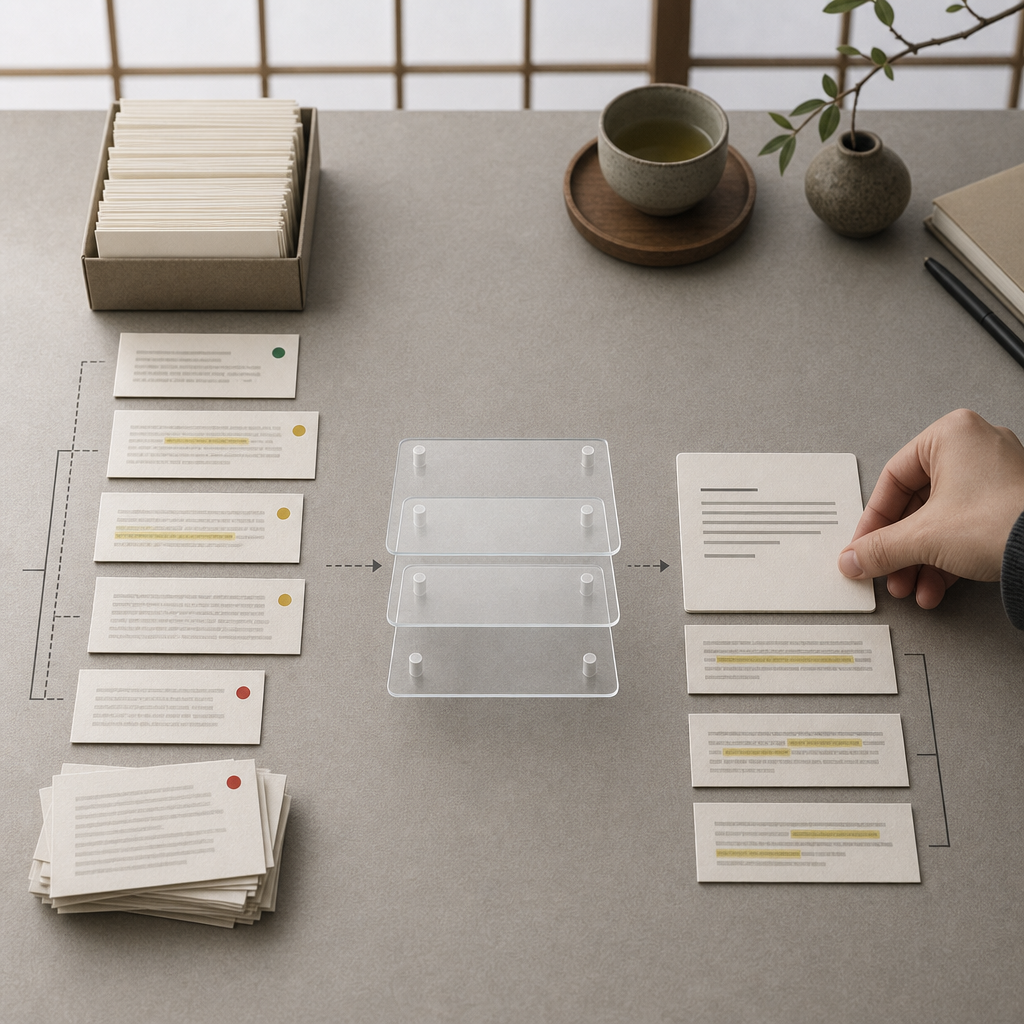RAGシステムの検索結果と生成回答を評価する画面