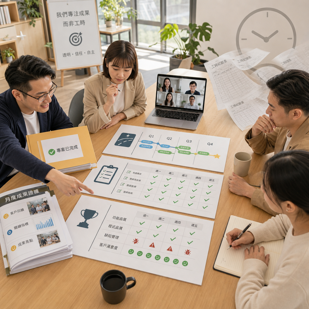 主管與遠端團隊透過儀表板檢視專案成果