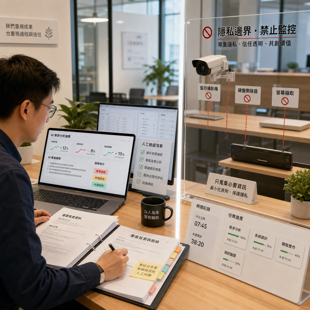人工智慧協助主管分析遠端團隊工作數據
