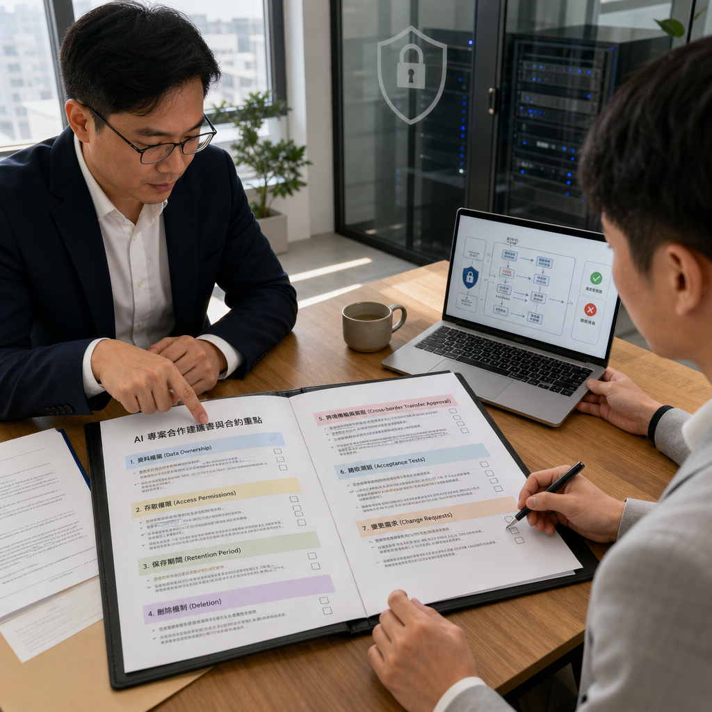 企業人工智慧治理與資料安全合約審查