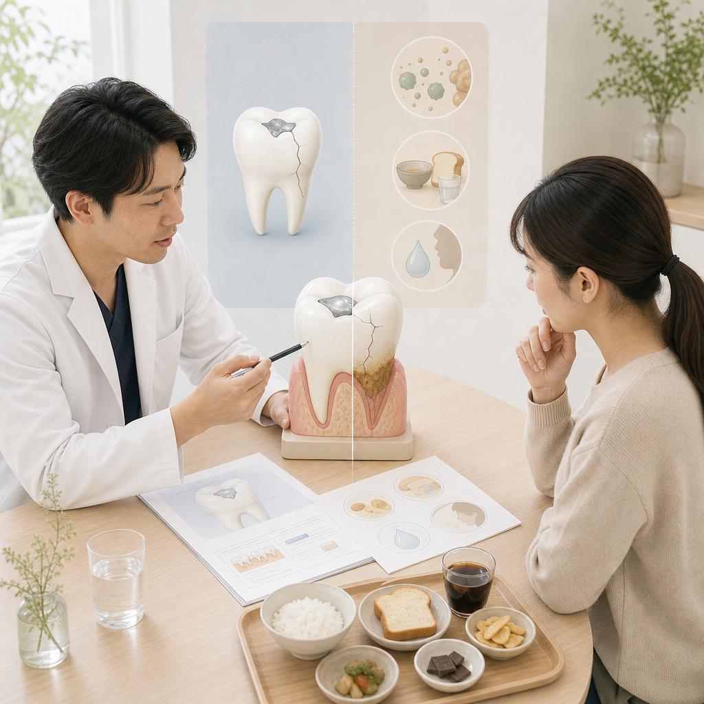 歯科医院でカウンセリングを受ける患者