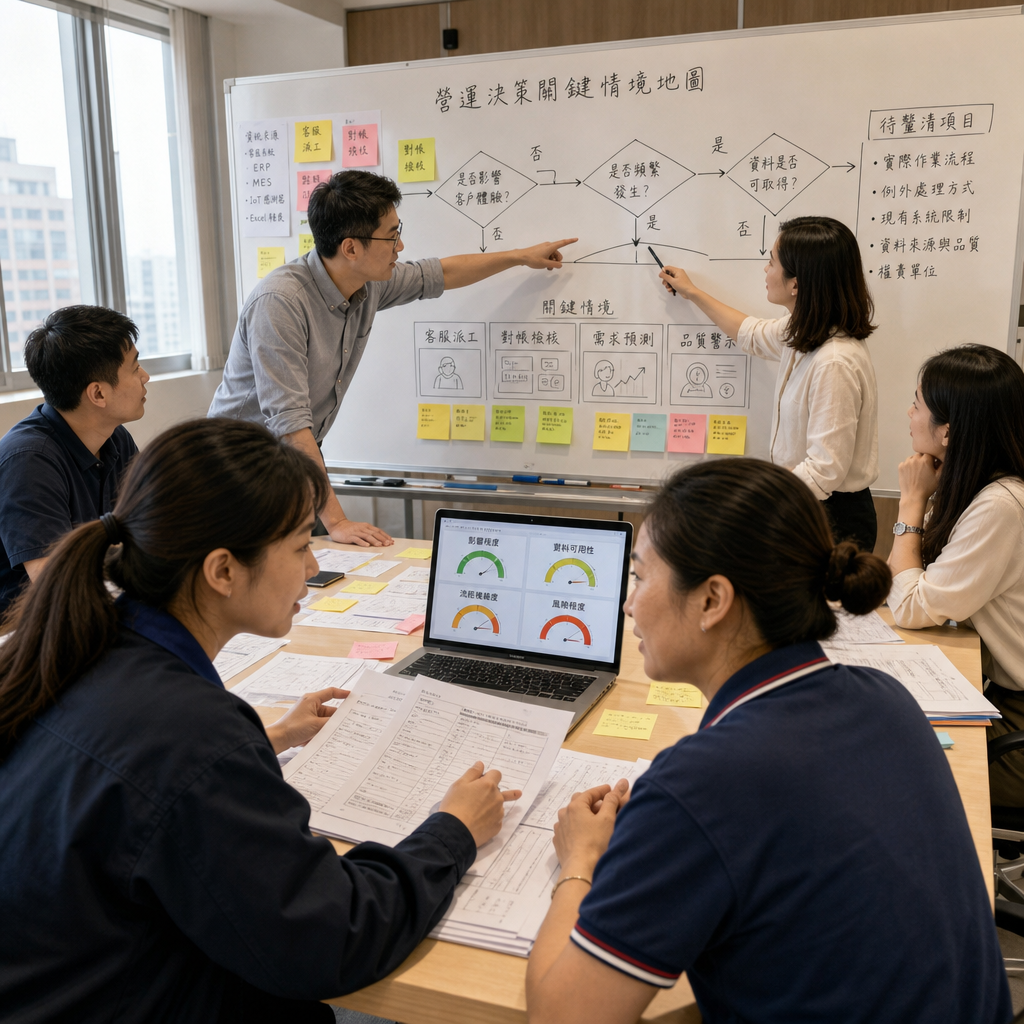 企業團隊規劃 AI 導入 KPI 與優先順序