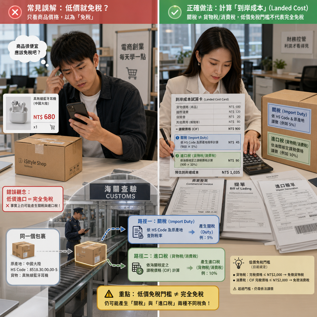 日本海關人員檢查跨境電商包裹與報關文件