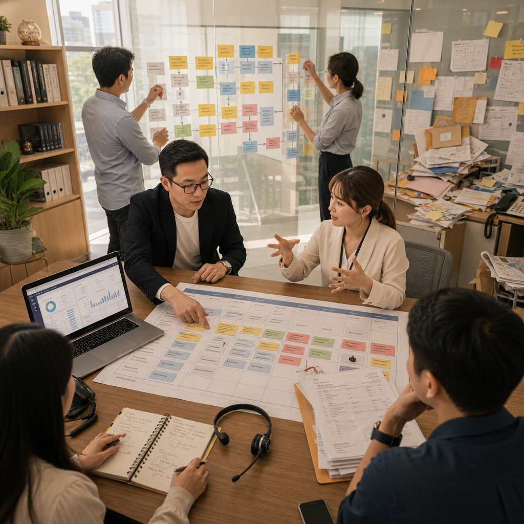 管理者使用流程優先排序矩陣評估 AI 專案