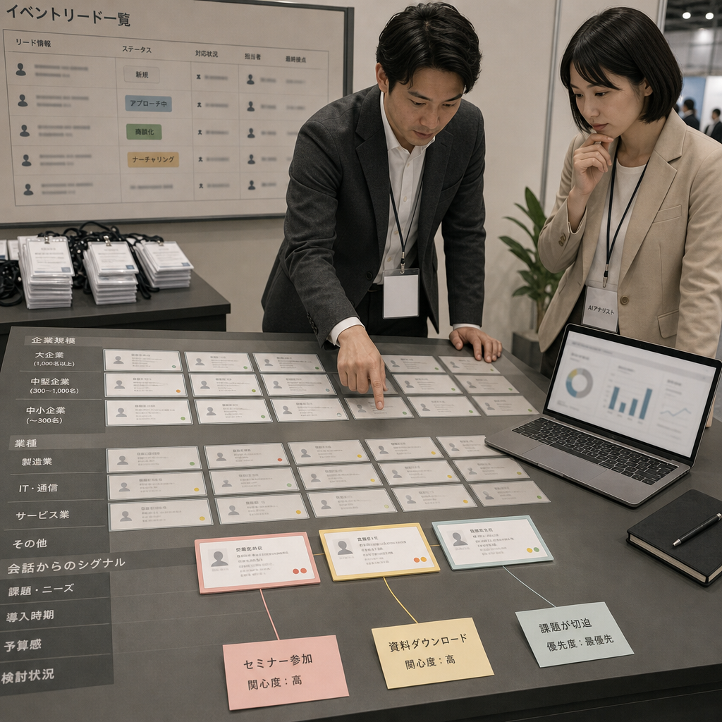展示会リードをAIでスコアリングする営業ダッシュボード