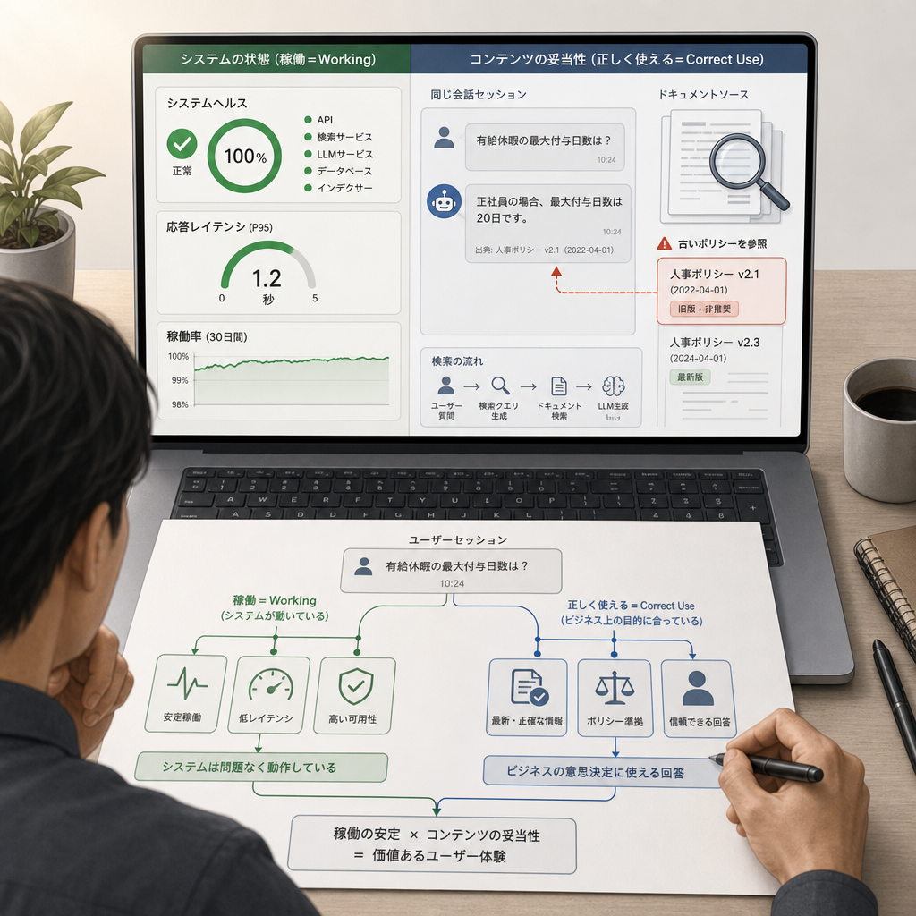 生成AIアプリケーションの監視ダッシュボードを確認するチーム