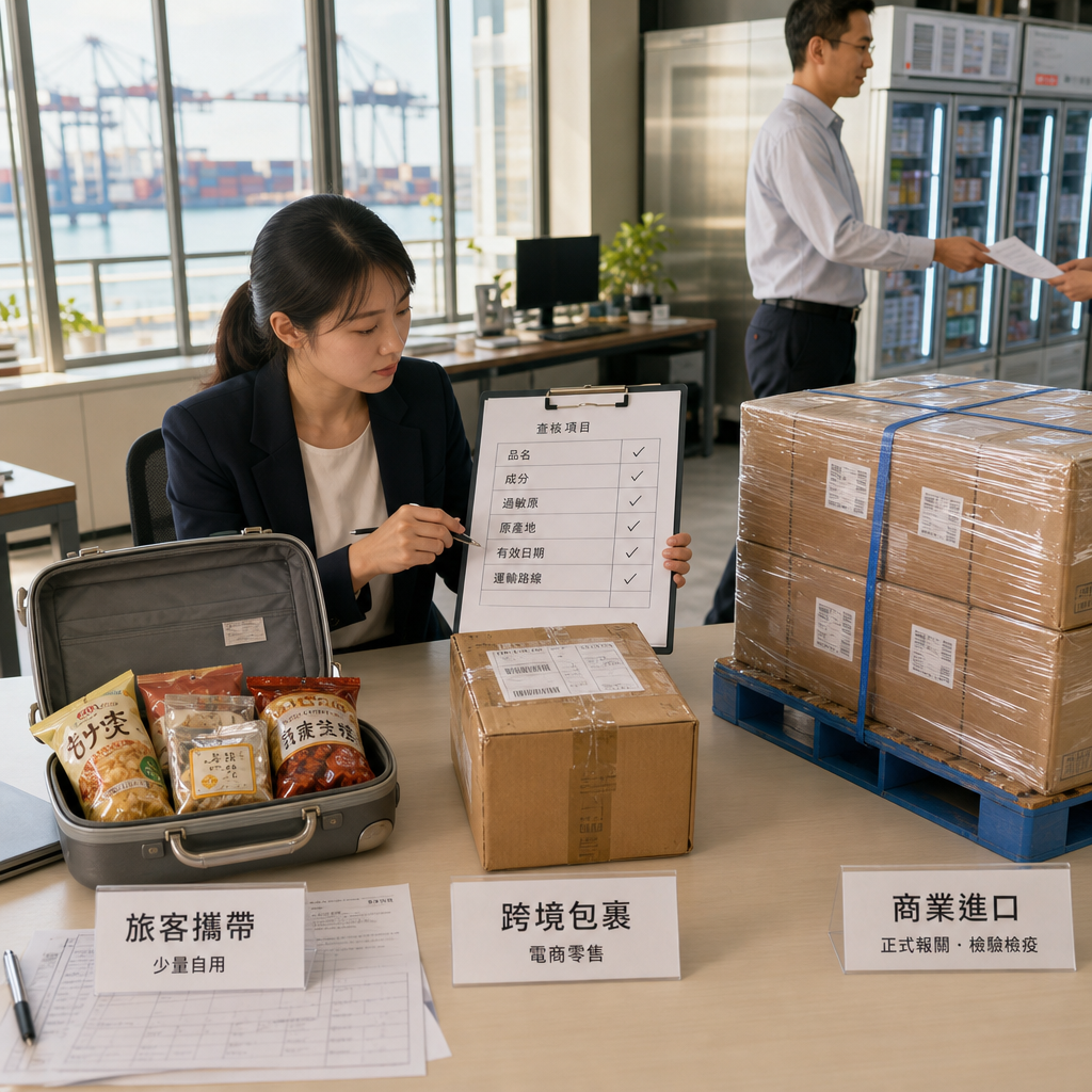 日本食品進口商檢視產地證明與商品標示文件