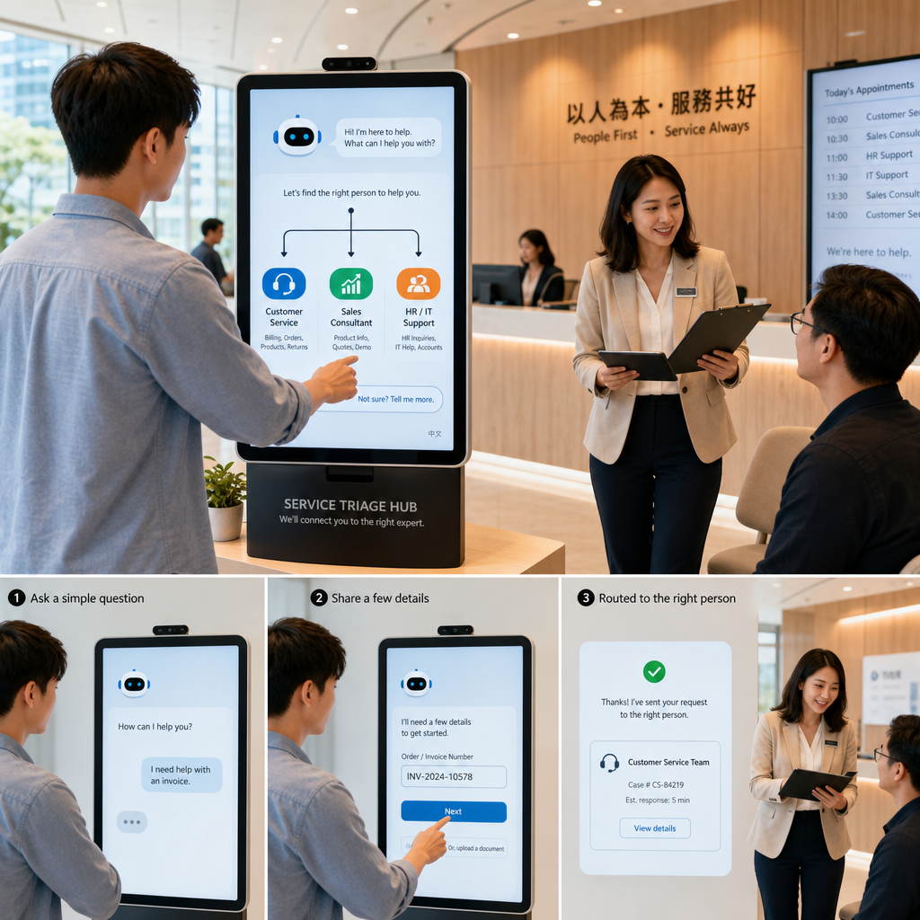 客服人員檢視企業聊天機器人對話儀表板