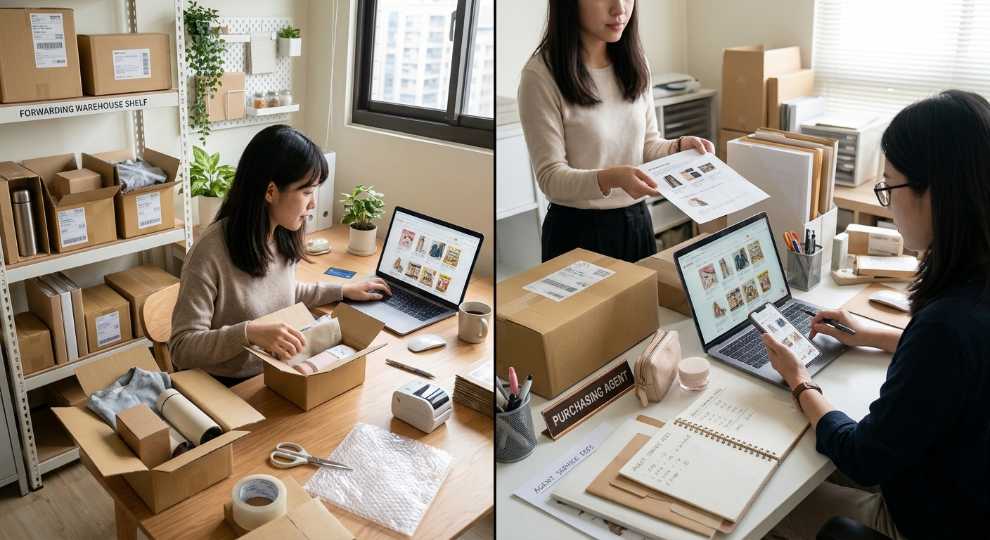 消費者比較日本集運與代購服務流程