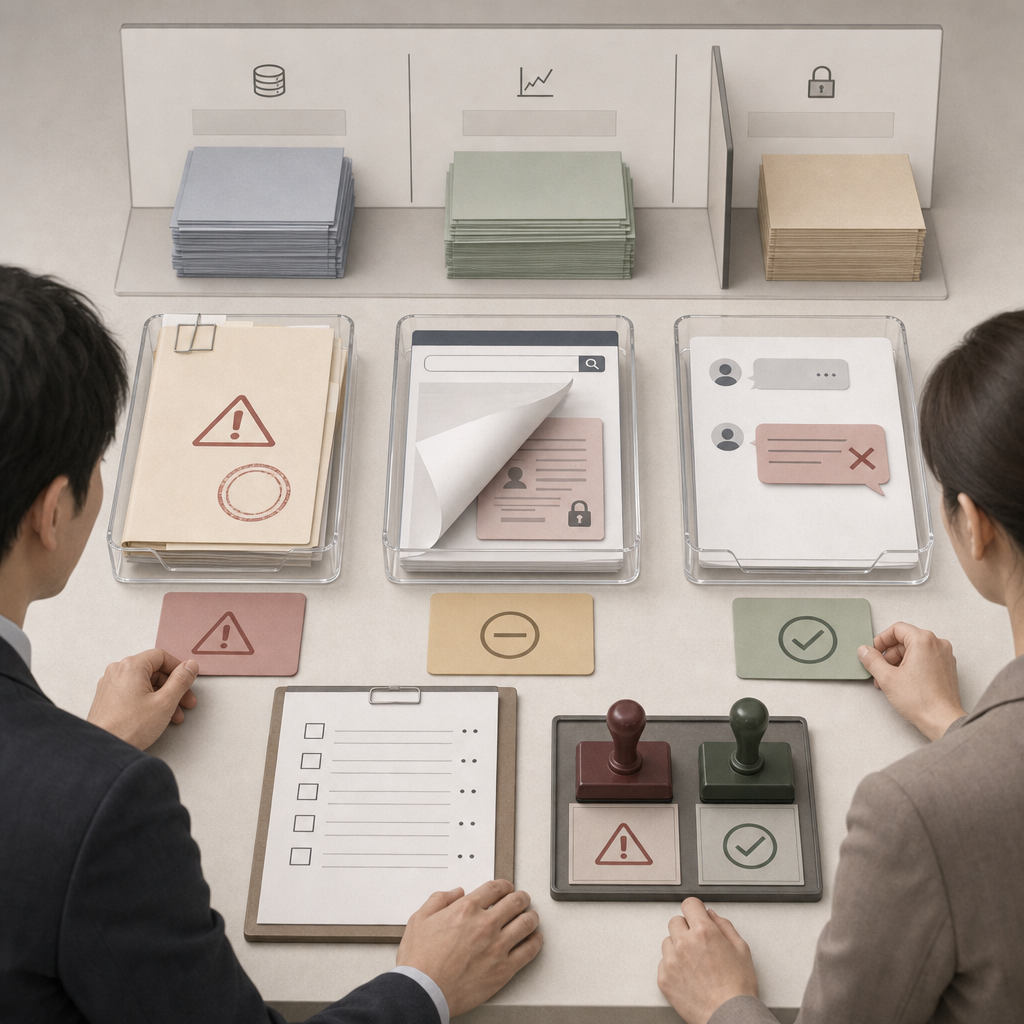 AIモデルの検証計画と評価指標を確認するチーム