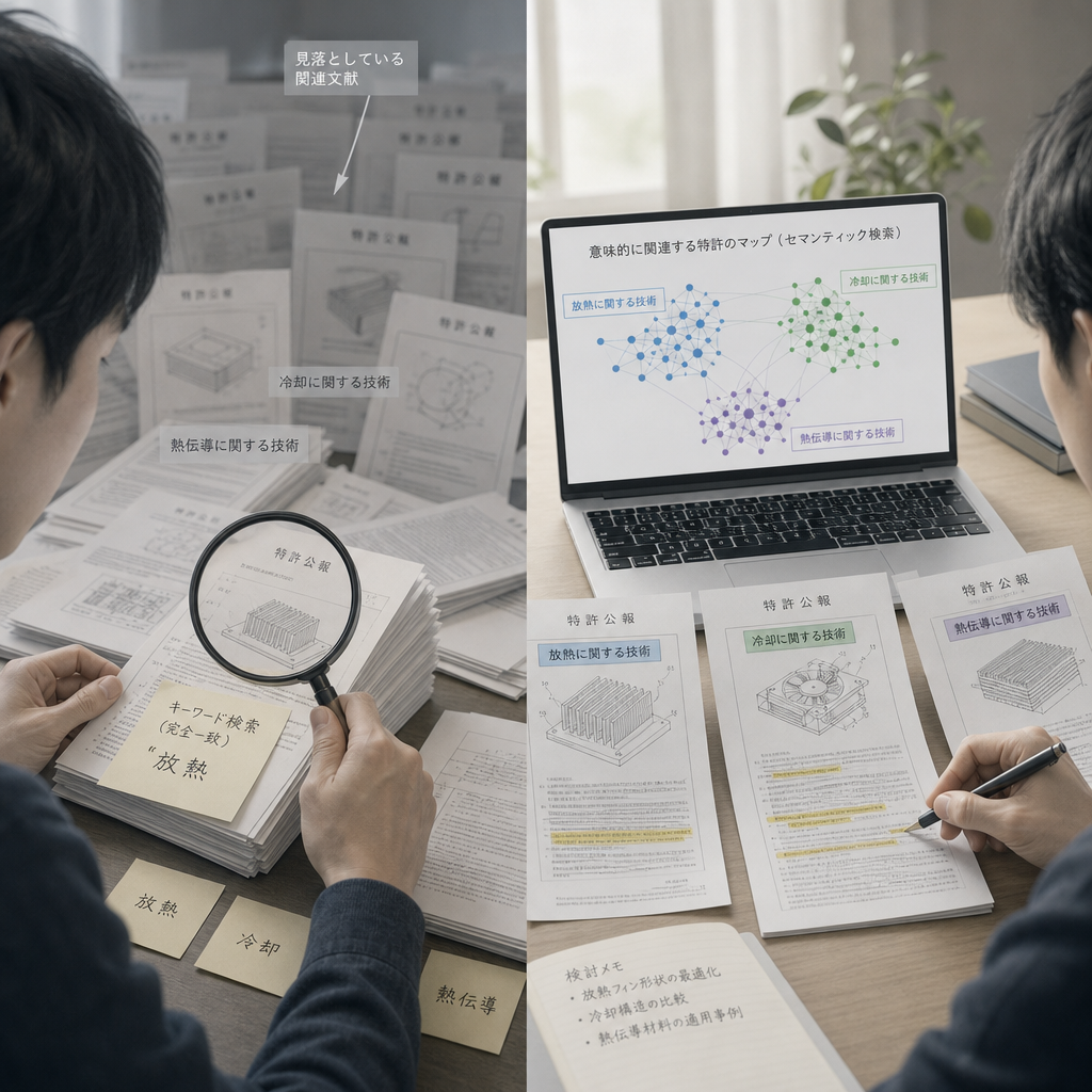 特許文献をAIで分析する知財担当者